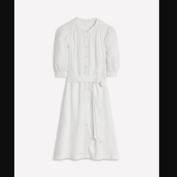 White linen dress - Size 12 Long - Picture 5 of 8